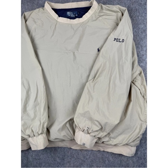 Polo Ralph Lauren Other - Vintage Polo by Ralph Lauren Windshirt Men's XL Beige‎ Windbreaker Golf Pullover